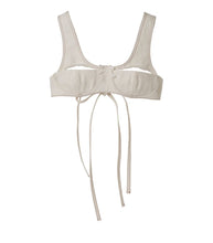 画像をギャラリービューアに読み込む, KANAKO TAMURA White-denim lingerie bustier