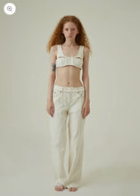 画像をギャラリービューアに読み込む, KANAKO TAMURA White-denim lingerie bustier