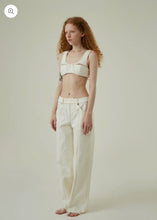 画像をギャラリービューアに読み込む, KANAKO TAMURA White-denim lingerie bustier