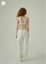 画像をギャラリービューアに読み込む, KANAKO TAMURA White-denim lingerie bustier