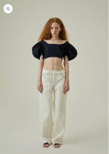 画像をギャラリービューアに読み込む, KANAKO TAMURA White-denim lingerie pants