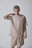GINGERALE MEN'S リネンシャツ 　セットアップ