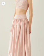 KANAKO TAMURA Taffeta Long Skirt(Pink)