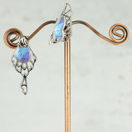 Psyche : NEW Arrival  本物の蝶の翅 アシンメトリーデザイン ピアス [タミラスムラサキシジミ]